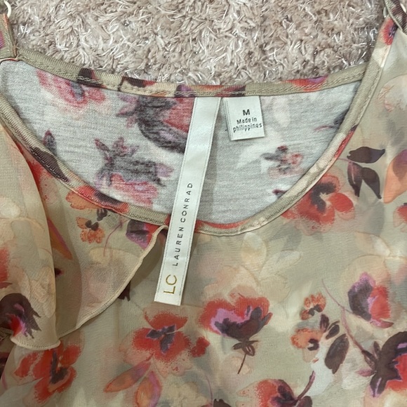 Lauren Conrad Floral Tank Top - Picture 2 of 3